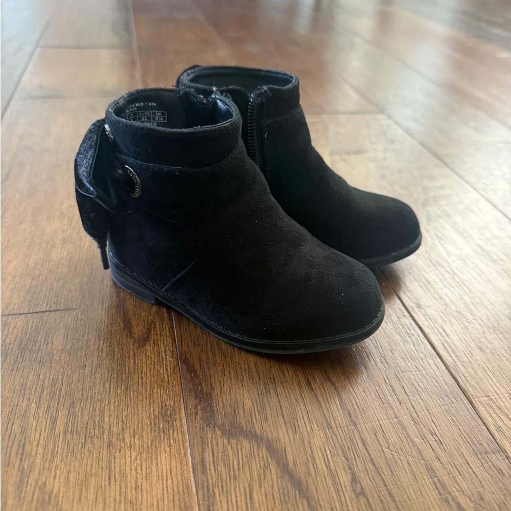 Michael Kors Black Kids Boots with Bow